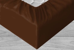 Chocolate - Prześcieradło bawełniane z gumką