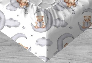 Teddy - Prześcieradło bawełniane z gumką