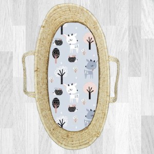 Deer - Prześcieradło bawełniane do gondoli / kosza Mojżesza