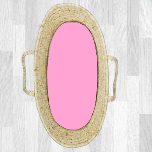 pink prześcieradło do gondoli kosza mojżesza.jpg