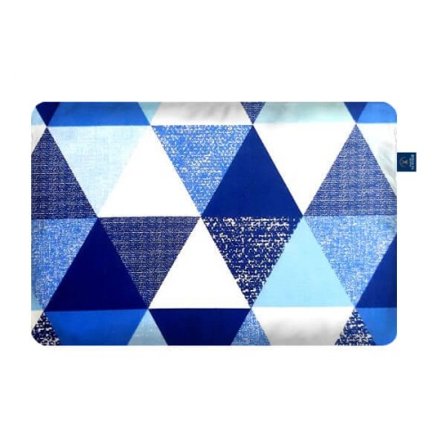 azure triangles poduszka prostokątna PoscielNaWymiar.jpg
