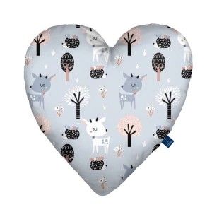 Deer - Poduszka dekoracyjna serce 48x48 cm
