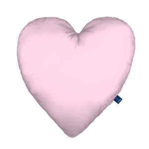 Powder pink - Poduszka dekoracyjna serce 48x48 cm