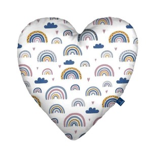 Rainbow - Poduszka dekoracyjna serce 48x48 cm