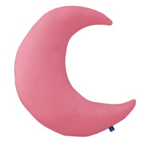 Dirty pink - Poduszka dekoracyjna księżyc 45x45 cm