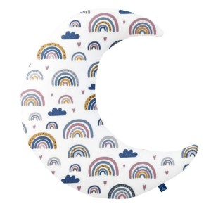 Rainbow - Poduszka dekoracyjna księżyc 45x45 cm