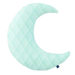 Velvet Mint - Poduszka dekoracyjna księżyc 45x45 cm