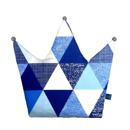 azure triangles poduszka korona.jpg