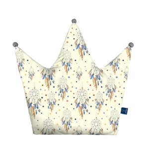 Boho - Poduszka dekoracyjna korona 48x42 cm