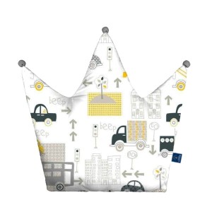 City - Poduszka dekoracyjna korona 48x42 cm