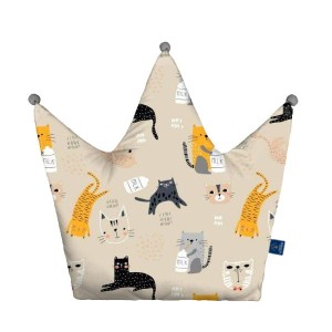 Kitties - Poduszka dekoracyjna korona 48x42 cm