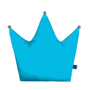 Turquoise - Poduszka dekoracyjna korona 48x42 cm