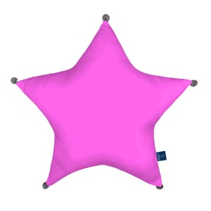 Fuchsia - Poduszka dekoracyjna gwiazda 45x45 cm