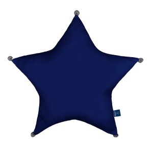 Navy - Poduszka dekoracyjna gwiazda 45x45 cm