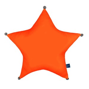 Orange - Poduszka dekoracyjna gwiazda 45x45 cm