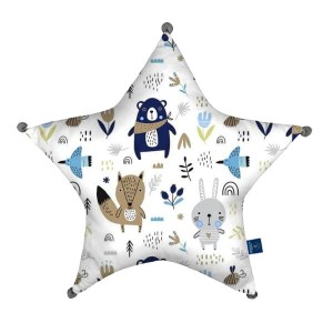 Wild animals - Poduszka dekoracyjna gwiazda 45x45 cm