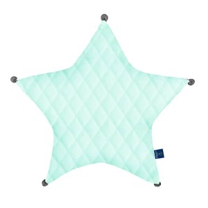 Velvet Mint - Poduszka dekoracyjna gwiazda 45x45 cm