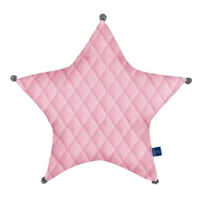 Velvet Dirty pink - Poduszka dekoracyjna gwiazda 45x45 cm