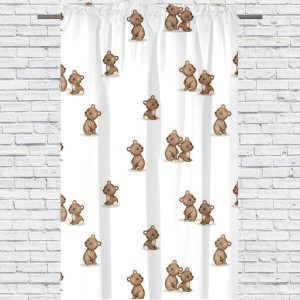 Bears - Zasłona Dekoracyjna Bawełniana - dowolny rozmiar