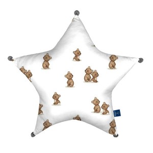 Bears - Poduszka dekoracyjna gwiazda 45x45 cm