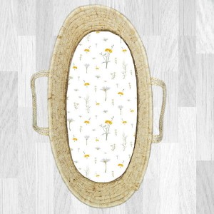 Chamomile - Prześcieradło bawełniane do gondoli / kosza Mojżesza