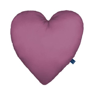 Dark pink - Poduszka dekoracyjna serce 48x48 cm