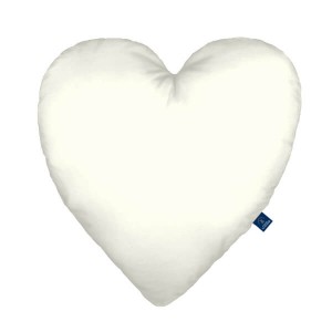 Ecru - Poduszka dekoracyjna serce 48x48 cm