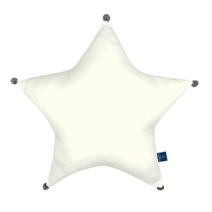 Ecru - Poduszka dekoracyjna gwiazda 45x45 cm