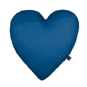 Sea blue - Poduszka dekoracyjna serce 48x48 cm