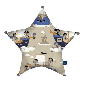 Pirates - Poduszka dekoracyjna gwiazda 45x45 cm