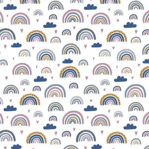 Rainbow - Prześcieradło bez gumki - dowolny rozmiar