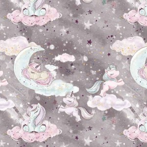 Unicorns - Prześcieradło bez gumki - dowolny rozmiar