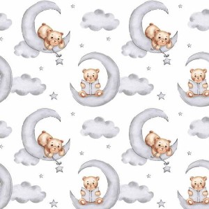 Teddy - Prześcieradło bez gumki - dowolny rozmiar