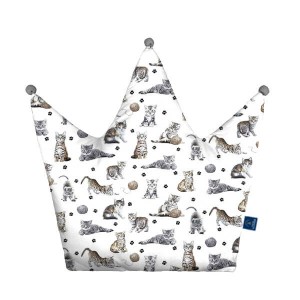 Cats - Poduszka dekoracyjna korona 48x42 cm