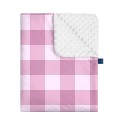 pink grid kocyk minky 1.jpg