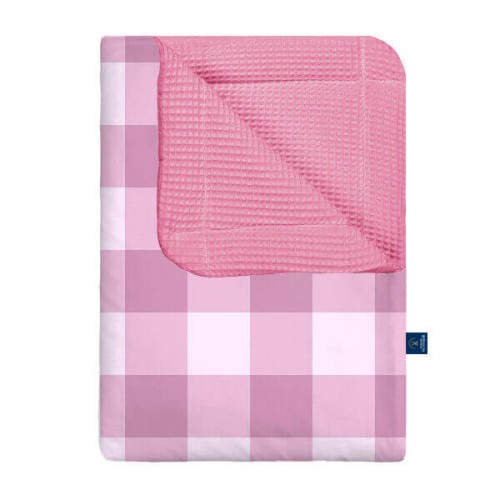 pink grid kocyk wafel 6.jpg