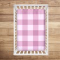 pink grid przescieradlo do kołyski.jpg