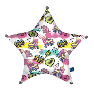 Roller skates - Poduszka dekoracyjna gwiazda 45x45 cm