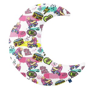 Roller skates - Poduszka dekoracyjna księżyc 45x45 cm