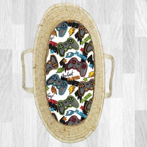 Gamepads - Prześcieradło bawełniane do gondoli / kosza Mojżesza