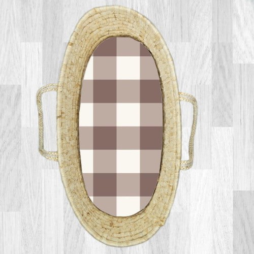 grid beige przescieradlo do kosza mojżesza.jpg
