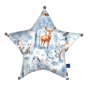 Winter - Poduszka dekoracyjna gwiazda 45x45 cm