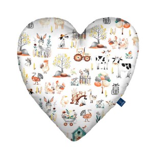 Village - Poduszka dekoracyjna serce 48x48 cm