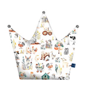 Village - Poduszka dekoracyjna korona 48x42 cm