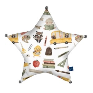 School - Poduszka dekoracyjna gwiazda 45x45 cm