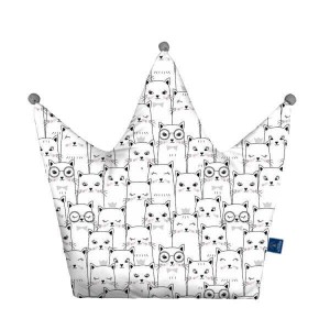Kitten - Poduszka dekoracyjna korona 48x42 cm