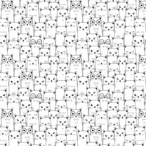 Kitten - Prześcieradło bez gumki - dowolny rozmiar