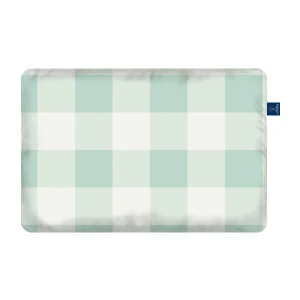 Grid mint - Poduszka Velvet - dowolny rozmiar