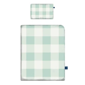 Grid mint - Komplet pościeli bawełnianej