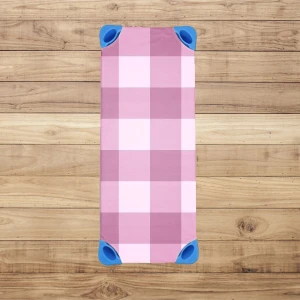 Grid pink - Prześcieradło na leżak do przedszkola